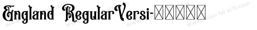 England RegularVersi字体转换